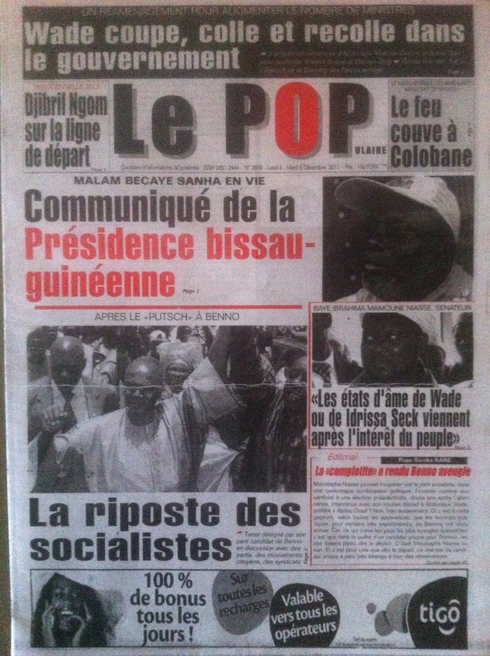 Baye Ibrahima Niasse, sénateur: "Les états d'âme de Wade ou de Idrissa Seck viennent après l'intérêt du peuple."