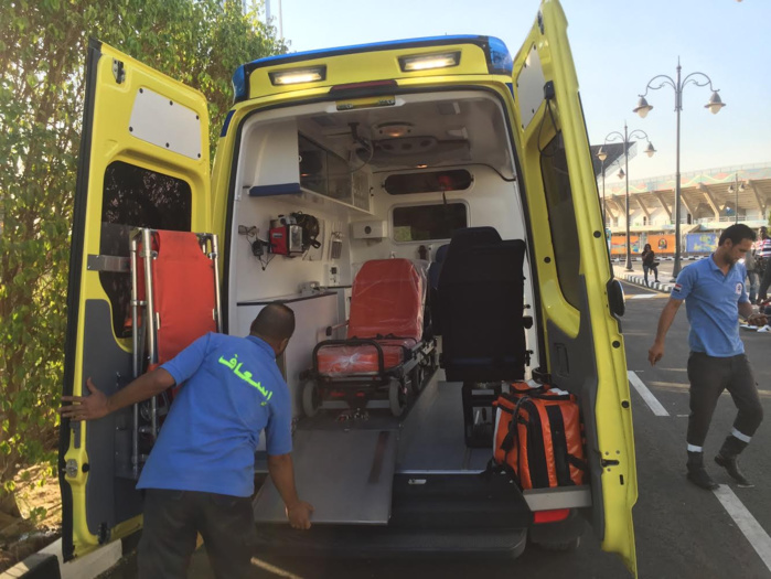Mesure de prévention : Une ambulance médicalisée surveille les entraînements quotidiens des Lions au Caire