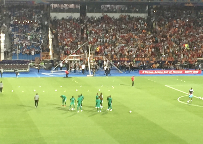 Finale CAN 2019 : Les deux équipes sont à l’échauffement