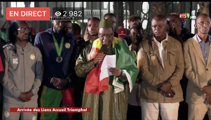 Le président Macky Sall offre une prime de 20 millions pour chaque Lion Le président Macky Sall offre une prime de 20 millions pour chaque Lion