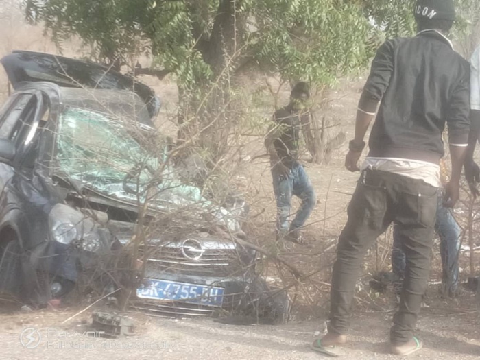 Accident mortel à Allou Kagne  : Un véhicule dérape, le chauffeur meurt sur le coup