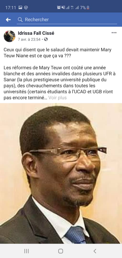 Insultes au Président Macky Sall : Après Adama Gaye, la Sr cueille Idrissa Fall Cissé.