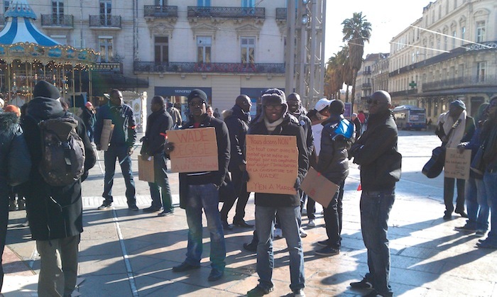 Manifestation anti-Wade d'un collectif créé à Montpellier