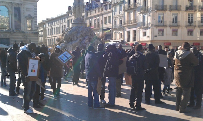 Manifestation anti-Wade d'un collectif créé à Montpellier