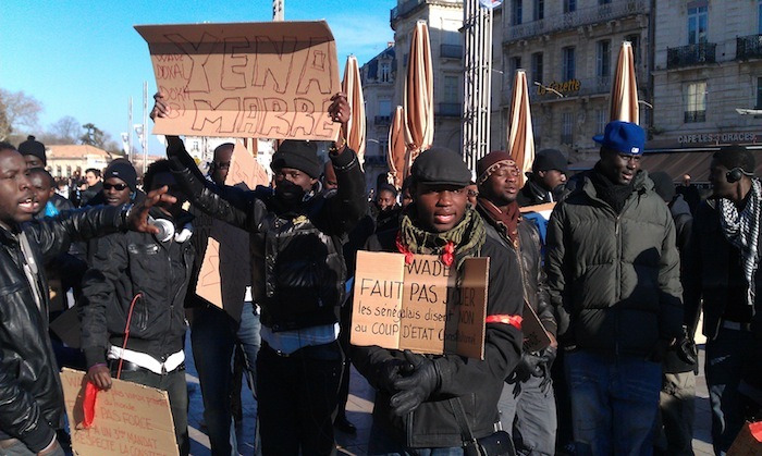 Manifestation anti-Wade d'un collectif créé à Montpellier