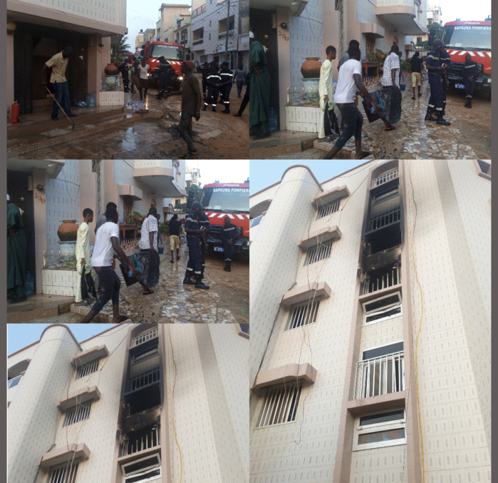 Incendie dans un appartement à la Cité Alia Diène de Ouest Foire : comment le pire a été évité par les riverains