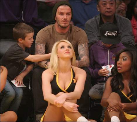 Le fils de David Beckham pris en flagrant délit