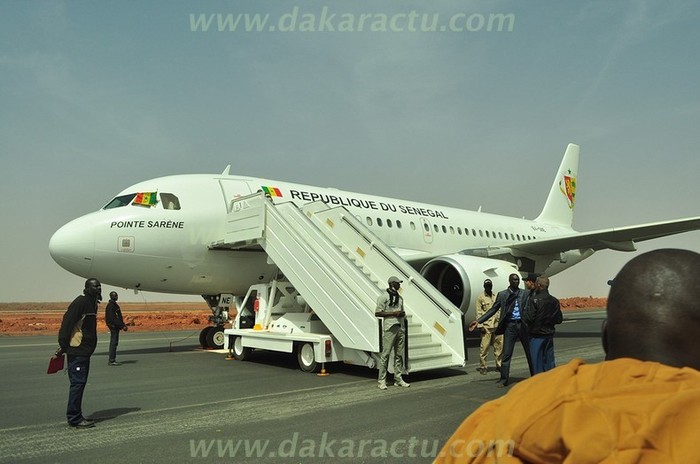 Revivez en images l'atterrissage de la Pointe de Sarène sur la piste de l'aéroport Blaise Diagne de Diass