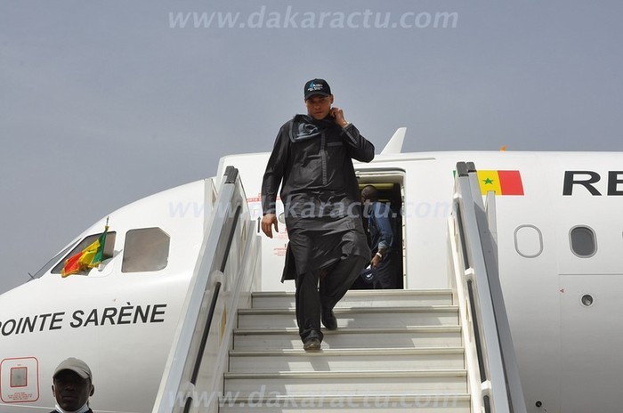 Revivez en images l'atterrissage de la Pointe de Sarène sur la piste de l'aéroport Blaise Diagne de Diass