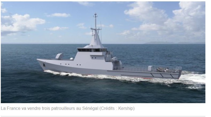 Protection des gisements de gaz : Les trois patrouilleurs OPV 58 devraient coûter 132 milliards FCFA au Sénégal.