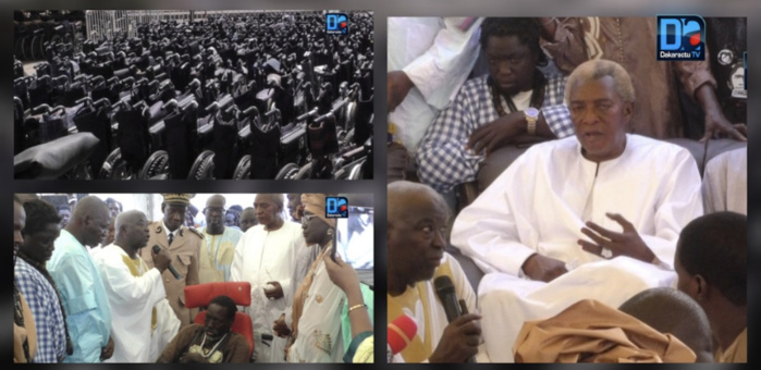 NDINDY / Serigne Abdou Karim Mbacké offre 1300 fauteuils roulants aux personnes handicapées. NDINDY / Serigne Abdou Karim Mbacké offre 1300 fauteuils roulants aux personnes handicapées.