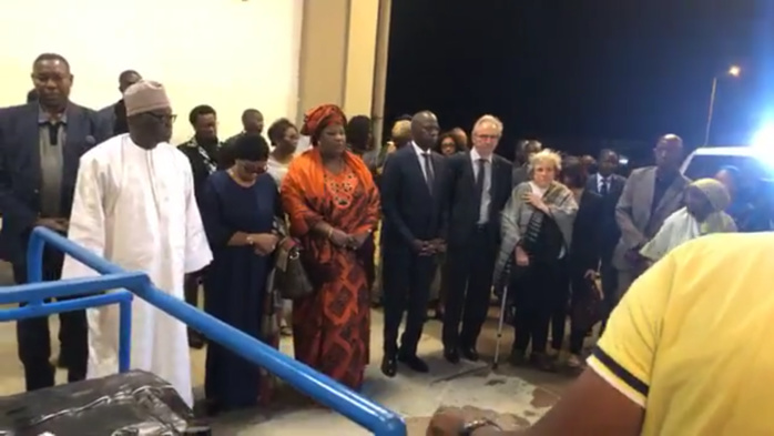 Aibd : Arrivée de la dépouille de Colette Senghor Aibd : Arrivée de la dépouille de Colette Senghor
