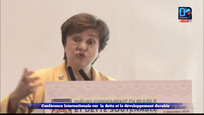 Kristalina Georgieva sur le service de la dette : « Il faut avoir des revenus publics importants. Il nous faut toutefois avoir une bonne communication pour éviter les perceptions négatives… » Kristalina Georgieva sur le service de la dette : « Il faut avoir des revenus publics importants. Il nous faut toutefois avoir une bonne communication pour éviter les perceptions négatives… »