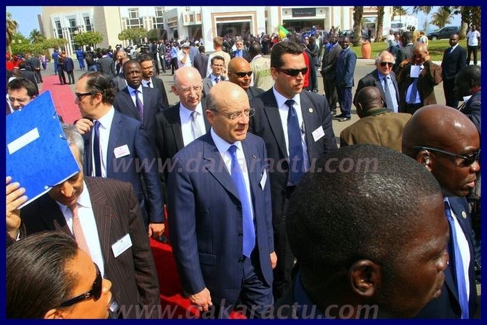 L'arrivée des leaders  à la cérémonie d'investiture.