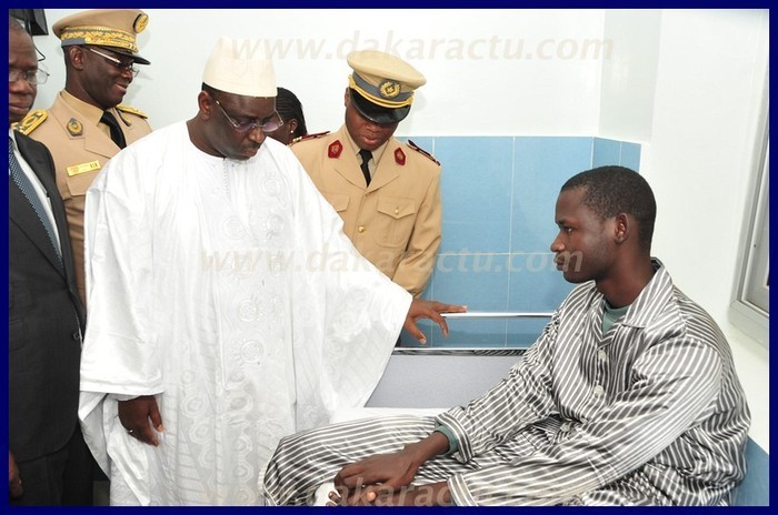 Regardez les images de la visite rendue par Macky Sall aux soldats blessés
