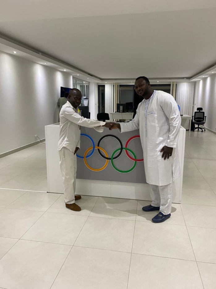 JOJ DAKAR 2022 : Modou Lo reçu par Mamadou Diagna Ndiaye, promet de jouer pleinement sa partition.