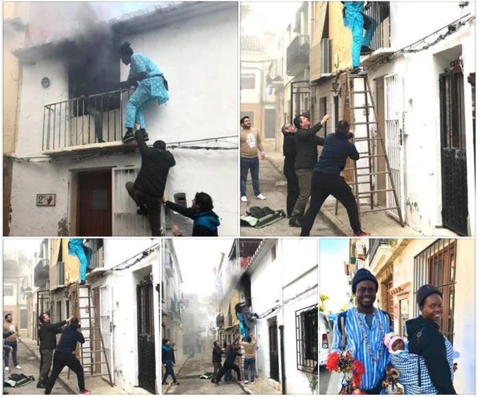 Il avait sauvé un handicapé des flammes : L’Espagne décerne « un permis exceptionnel de séjour et de travail » à Gorgui Lamine Sow.