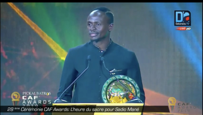 CAF Awards : Sadio Mané remporte le Ballon d'Or africain 2019...