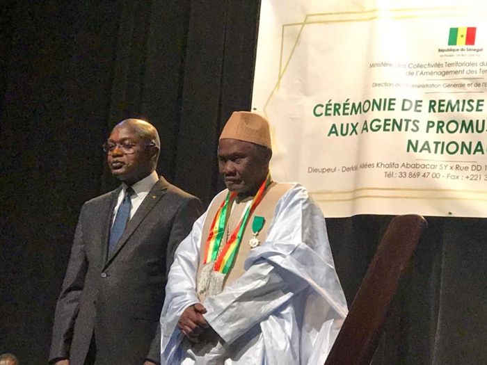 Remise de décorations aux agents du ministère des Collectivités territoriales, du Développement et de l’Aménagement des Territoires, promus aux ordres nationaux.