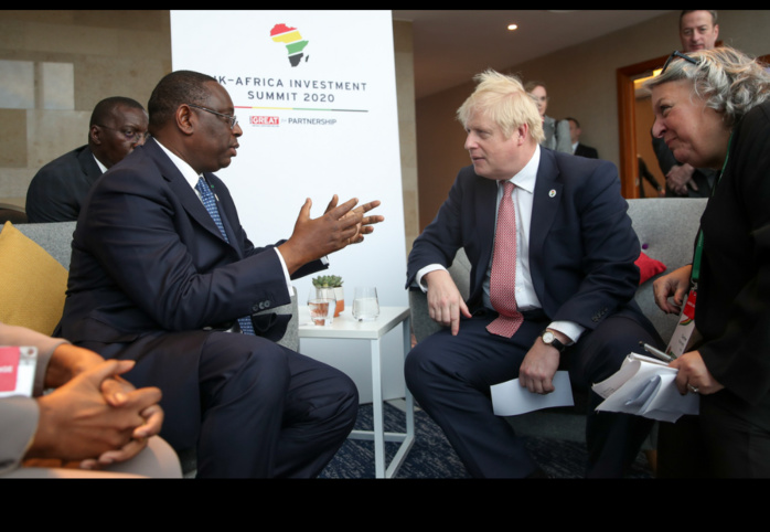 Sommet Royaume Uni Afrique sur l'investissement : Macky Sall et Boris Johnson pour la redynamisation de la coopération économique entre le Sénégal et le Royaume Uni. Sommet Royaume Uni Afrique sur l'investissement : Macky Sall et Boris Johnson pour la redynamisation de la coopération économique entre le Sénégal et le Royaume Uni.