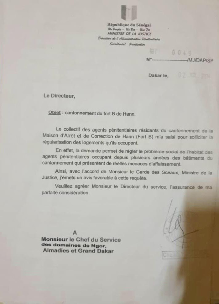 Fort B à Hann : la Cour suprême déboute le collectif des retraités de l’administration pénitentiaire