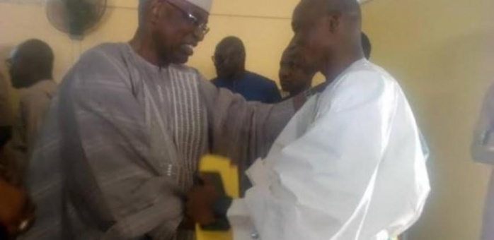 Tribunal de Sédhiou : Ousmane Mbodj et Issa Ndoye, respectivement installés dans leurs fonctions de Président et de Procureur.