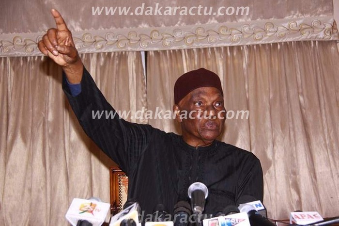 Revivez en images et en son la conférence de presse d'Abdoulaye Wade 