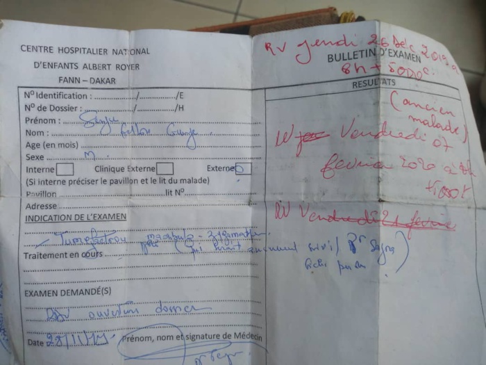 SOS : L’appel à l’aide de Serigne Fallou Gueye atteint d’une maladie grave et très couteuse SOS : L’appel à l’aide de Serigne Fallou Gueye atteint d’une maladie grave et très couteuse