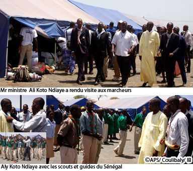 Popenguine : Aly Koto Ndiaye salue l’organisation dans les campements des marcheurs