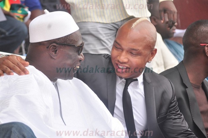 El hadji Diouf, la star au stade LSS lors du match Sénégal/Libéria