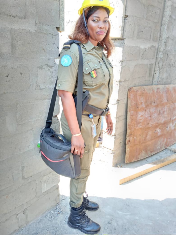 MINUSCA- Aminata Diakhaté, officier correctionnel, une femme engagée au service des prisons à Bangui en Centrafrique.