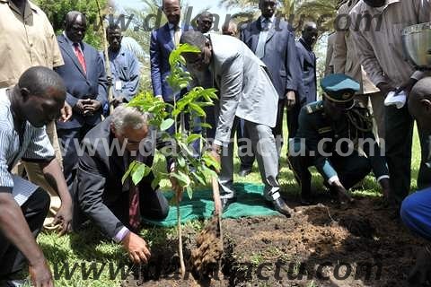 Journée mondiale de l'environnement: Les images du président Macky Sall entrain de planter un arbre (PHOTOS)