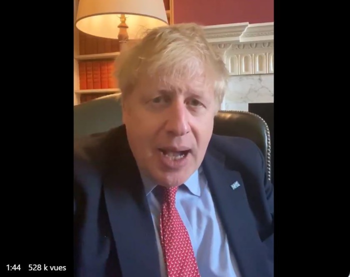 Royaume-Uni : Le Premier ministre Boris Johnson testé positif au nouveau coronavirus