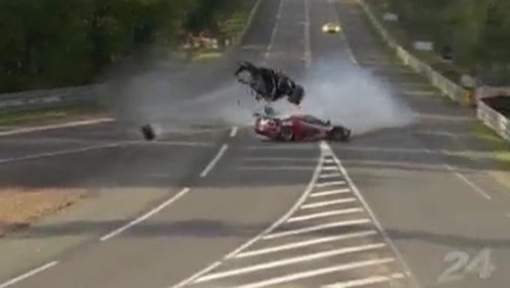 Spectaculaire accident aux 24 Heures du Mans (VIDEOS)