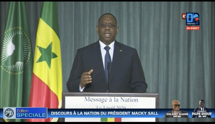 Message à la Nation / Président Macky Sall : « Respectons les mesures édictées par l'état d'urgence »