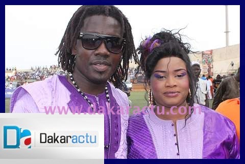 Baye Demba, le frère de Mbaye Dièye Faye, en compagnie de sa femme