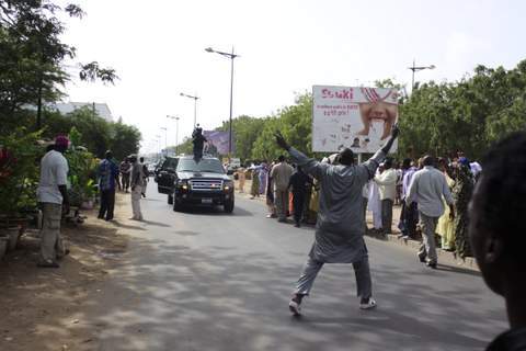 L'arrivée de Me Abdoulaye Wade au centre Fadilou Mbacké, au Point E (PHOTOS)