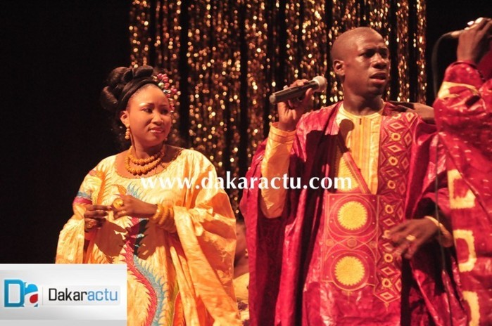 Djiby Dramé et sa femme lors de la Nuit du Bazin