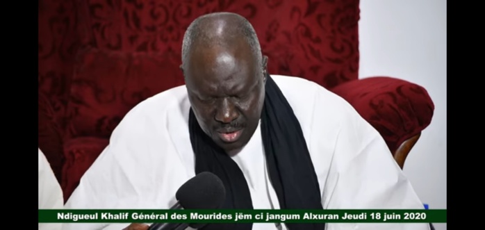 HIVERNAGE ET COVID-19/ Le Khalife Général des Mourides pour un "Jeudi" spirituellement ponctué par des récitals de Coran. HIVERNAGE ET COVID-19/ Le Khalife Général des Mourides pour un "Jeudi" spirituellement ponctué par des récitals de Coran.