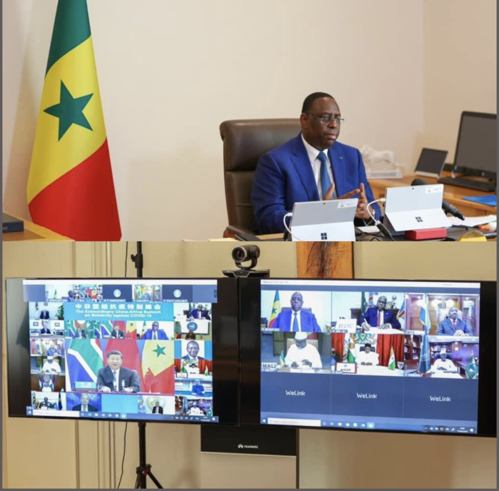 Chine-Afrique : L'essentiel du discours du président Macky Sall sur la solidarité contre la Covid-19.