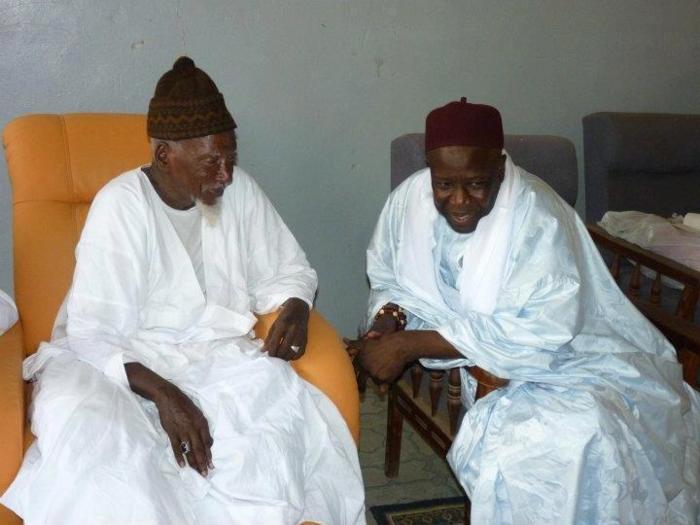 Cheikh Sidy Moukhtar Mbacké, l'apôtre de l'entente islamique ! Ici avec Serigne Mansour Sy Djamil