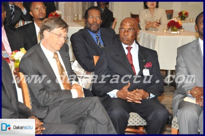 Me Abdoulaye Wade et Bill Gates