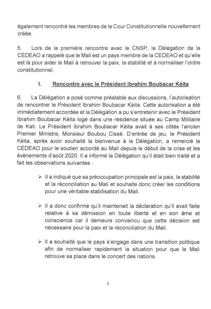 Crise au Mali : Voici le rapport de mission du médiateur de la CEDEAO Goodluck Jonathan (DOCUMENTS)