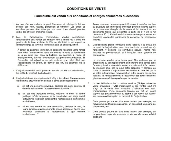Taxes impayées à Montréal (Canada) :  saisie d'une propriété appartenant à l'Etat du Sénégal