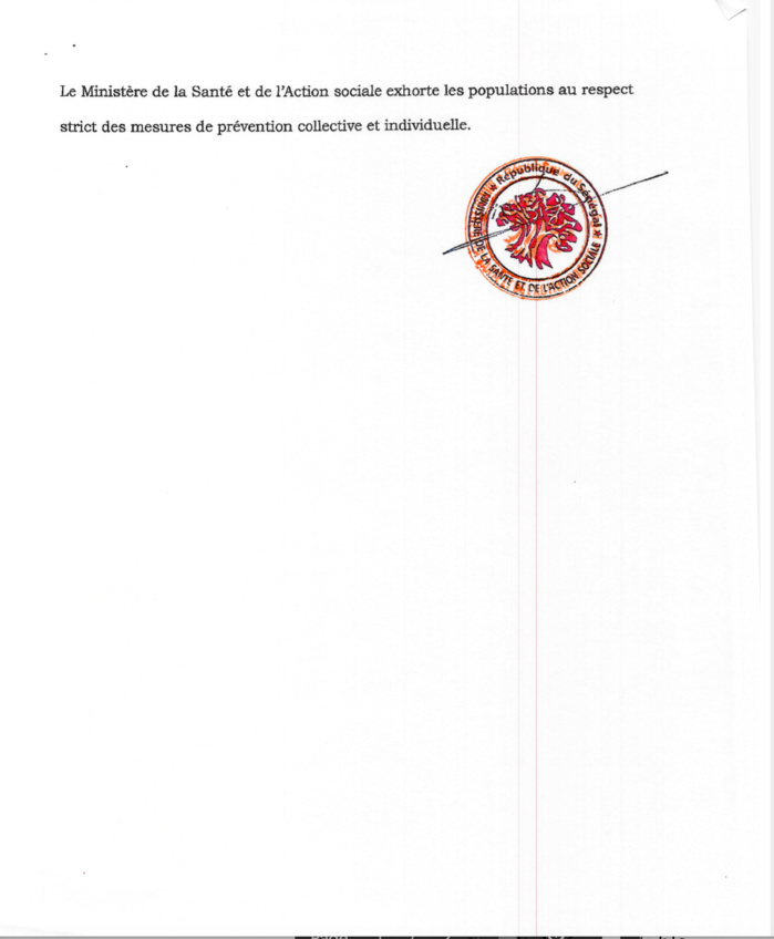 SÉNÉGAL : 43 nouveaux cas testés positifs au coronavirus, 143 nouveaux guéris, aucun nouveau décès et 30 cas graves en réanimation. SÉNÉGAL : 43 nouveaux cas testés positifs au coronavirus, 143 nouveaux guéris, aucun nouveau décès et 30 cas graves en réanimation.