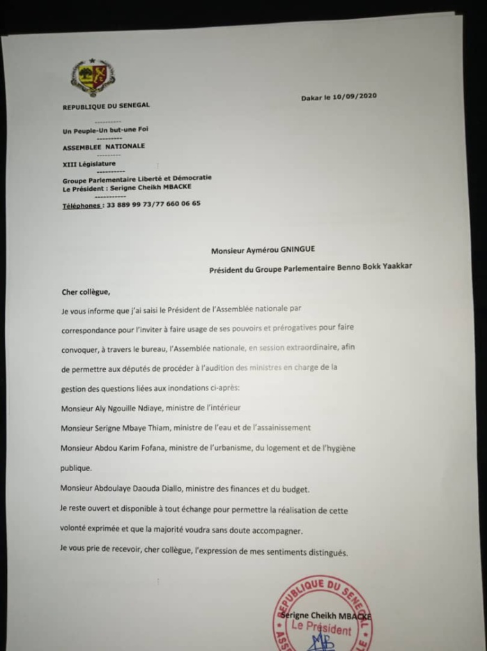 Gestion des inondations : Le groupe parlementaire liberté et démocratie veut la version des ministres impliqués. Gestion des inondations : Le groupe parlementaire liberté et démocratie veut la version des ministres impliqués.