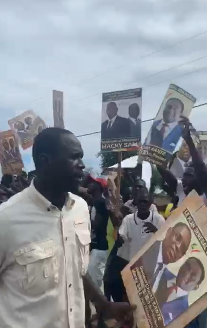 TOURNEE AGRICOLE DU Pr :Dr Cheikh Kanté et le Ministre d'Etat Mahamet Dione gagnent le pari de la Mobilisation à Fatick.