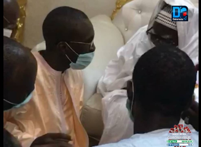 ( IMAGES) - TOUBA / Le Khalife reçoit Pape Moustapha Diop alias Papys... 10 000 masques remis au Patriarche