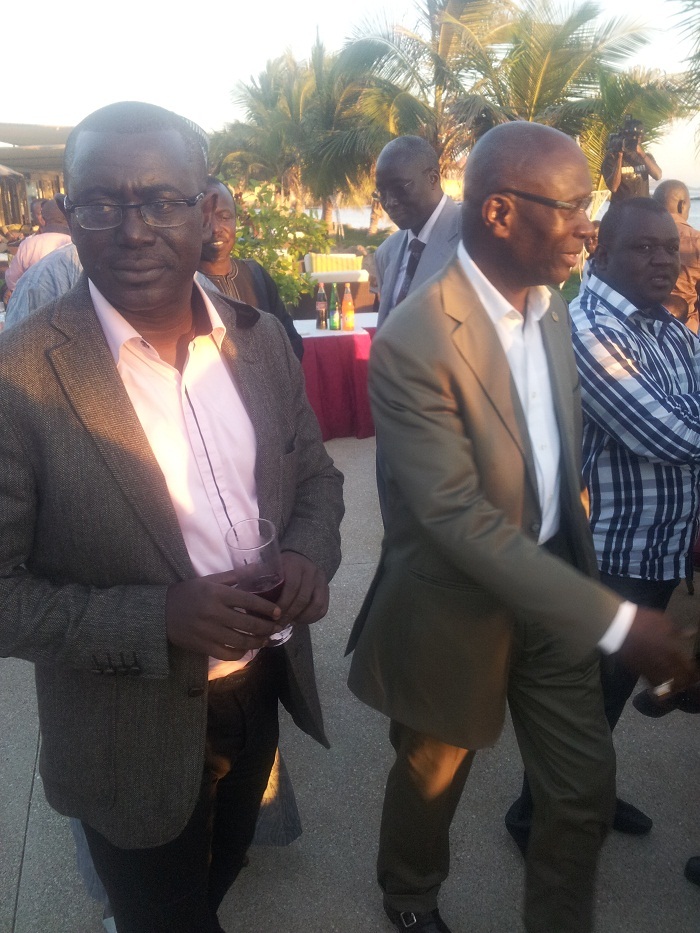 Alioune Sarr, Président du CNG de lutte avec Seydou Diouf, le Président de la fédération Sénégalaise de Hand -ball