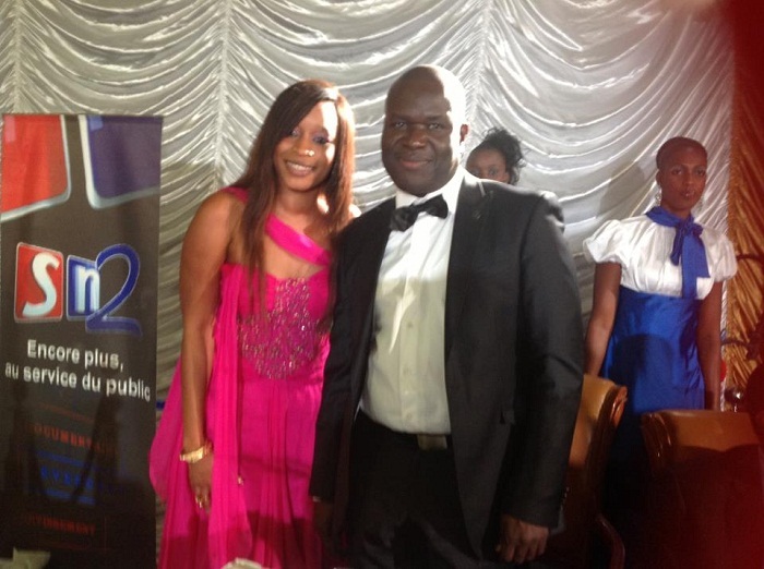 Aida Samb en compagnie du Président du FOGECA, Amadou Diagne